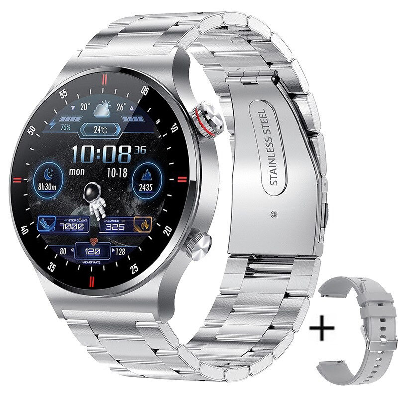 Смарт-годинник Smart Device 95 silver steel, 2 ремінці