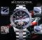 Чоловічий годинник механічний Forsining silver+black