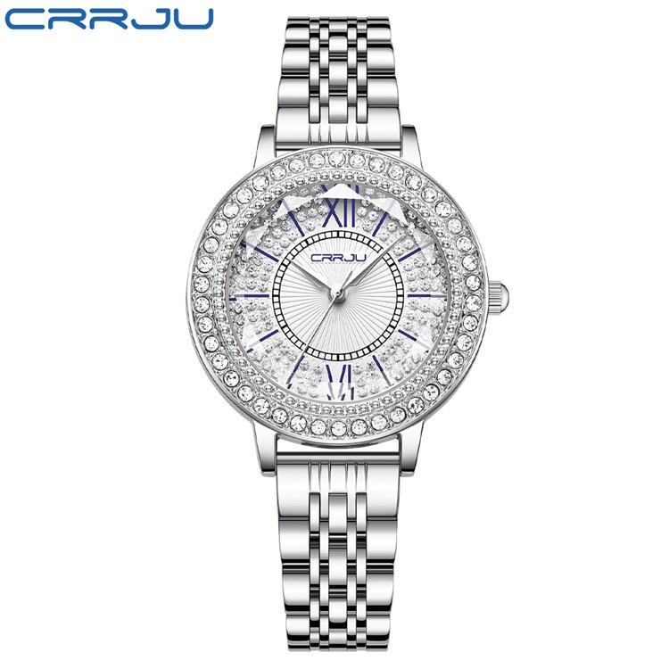 Жіночий годинник CRRJU silver