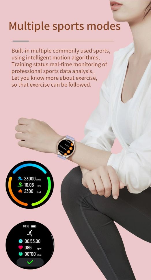 Смарт-годинник Women's Smart Device 5 black steel