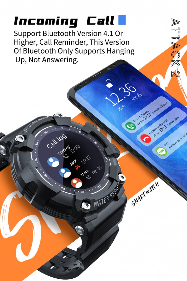 Смарт-годинник протиударний Smart Device 90 black