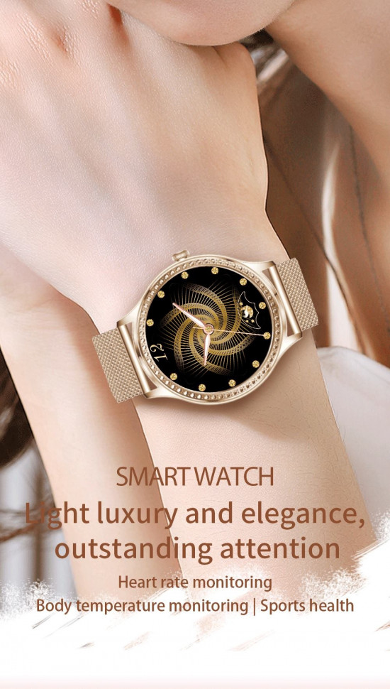 Смарт-годинник Women's Smart Device 5 black silicone