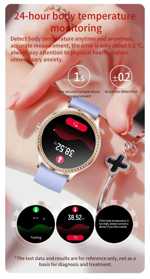 Смарт-годинник Women's Smart Device 5 black silicone