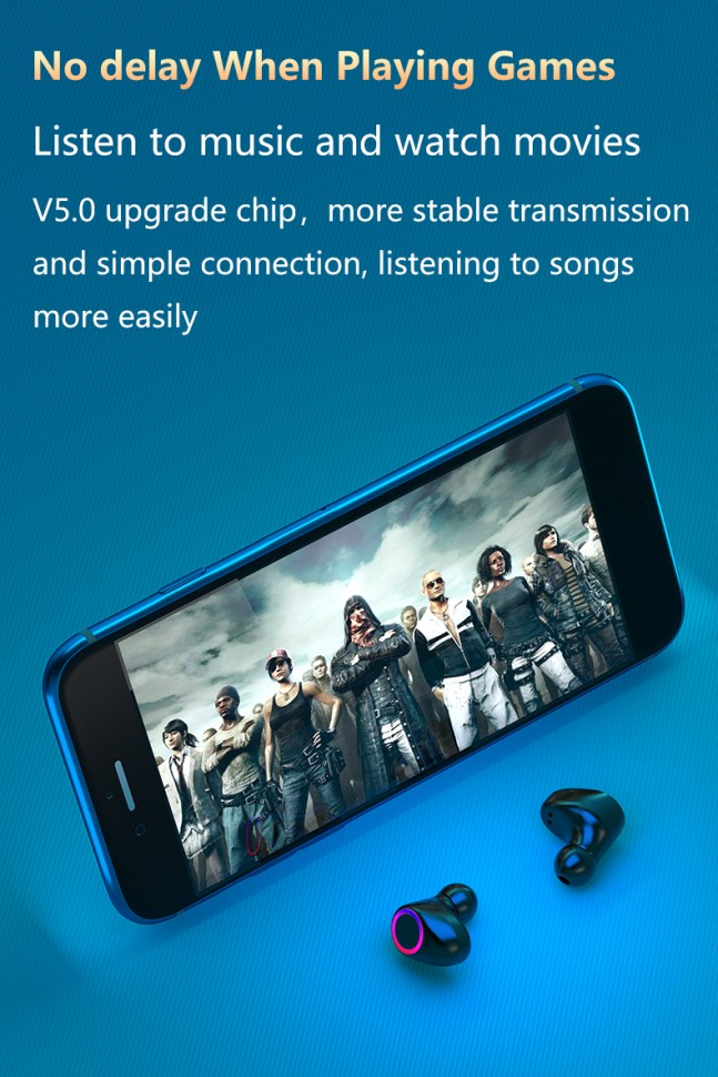 Навушники Bluetooth Air Music + Power Bank Black 49