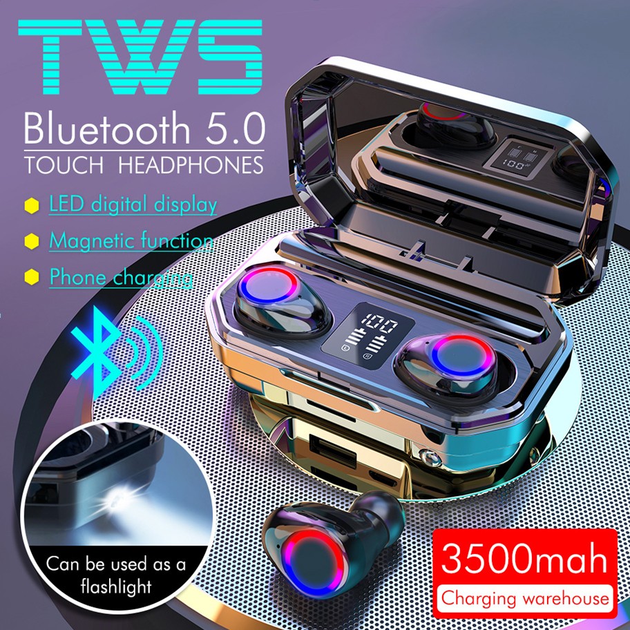 Навушники Bluetooth Air Music + Power Bank Black 49