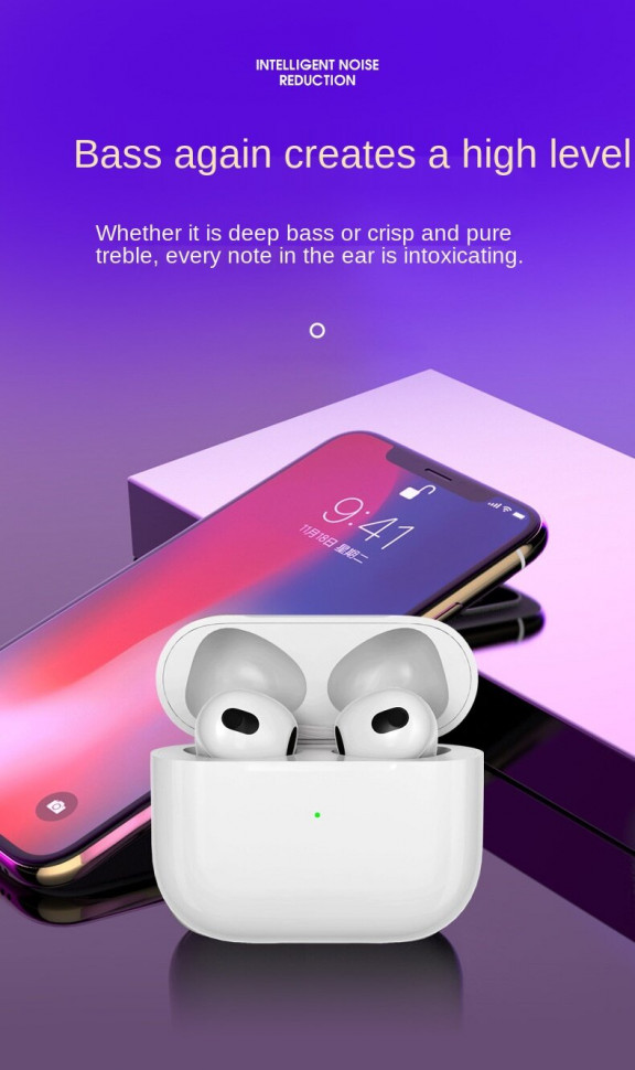 Навушники Bluetooth Air Music 3 white 