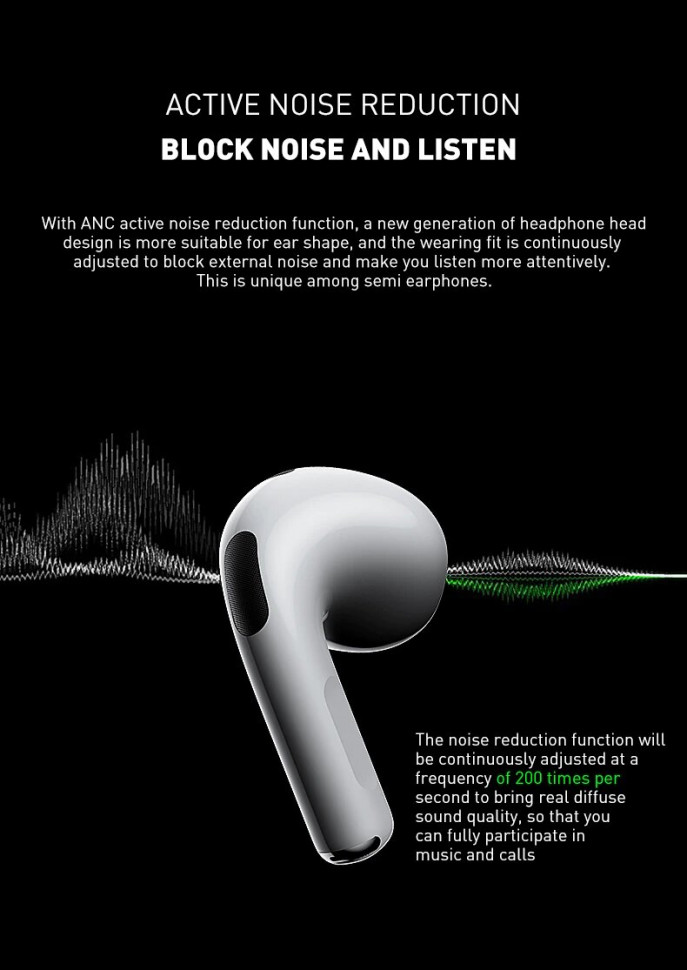 Навушники Bluetooth Air Music 3 white 