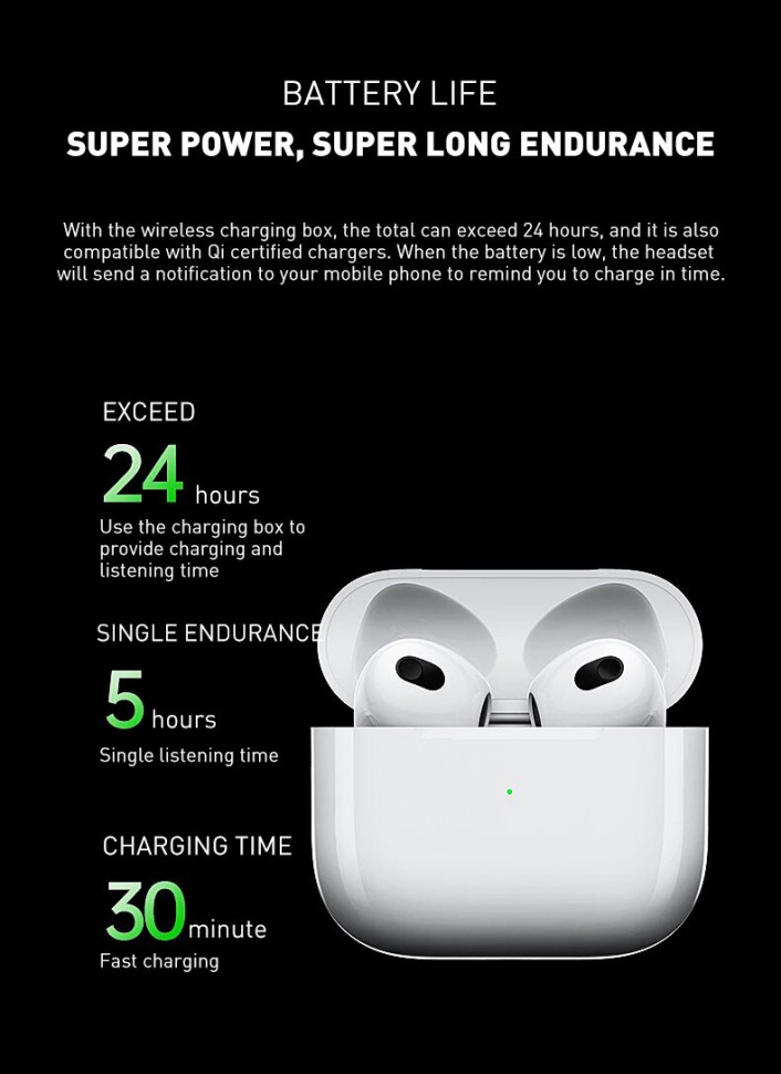 Навушники Bluetooth Air Music 3 white 