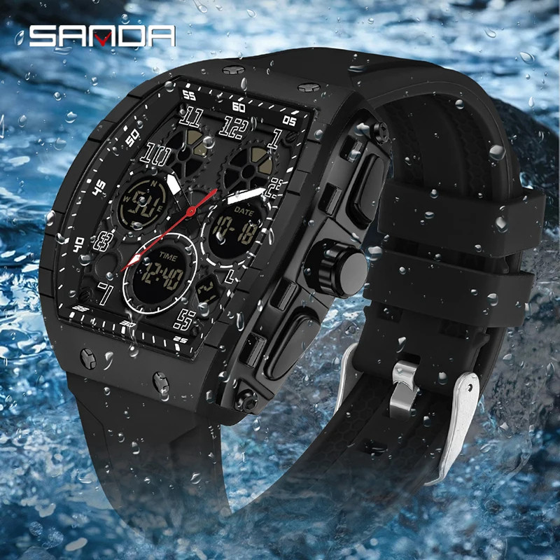 Чоловічий годинник Sanda black