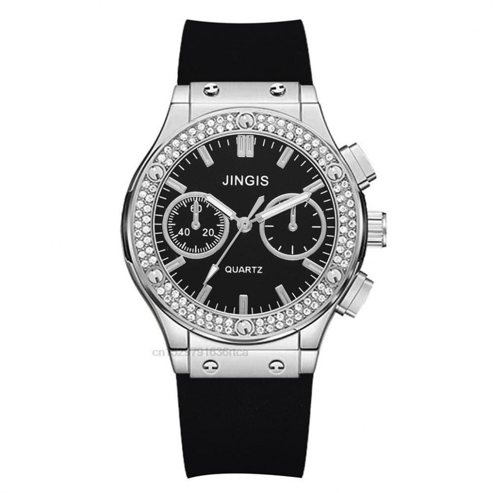Жіночий годинник JINGIS black