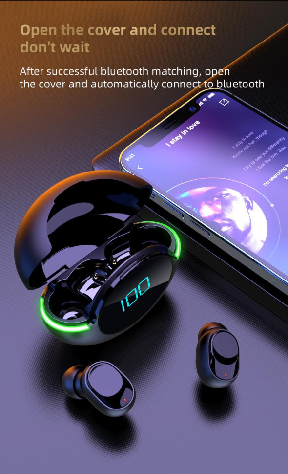 Навушники Bluetooth Air Music 102 black 