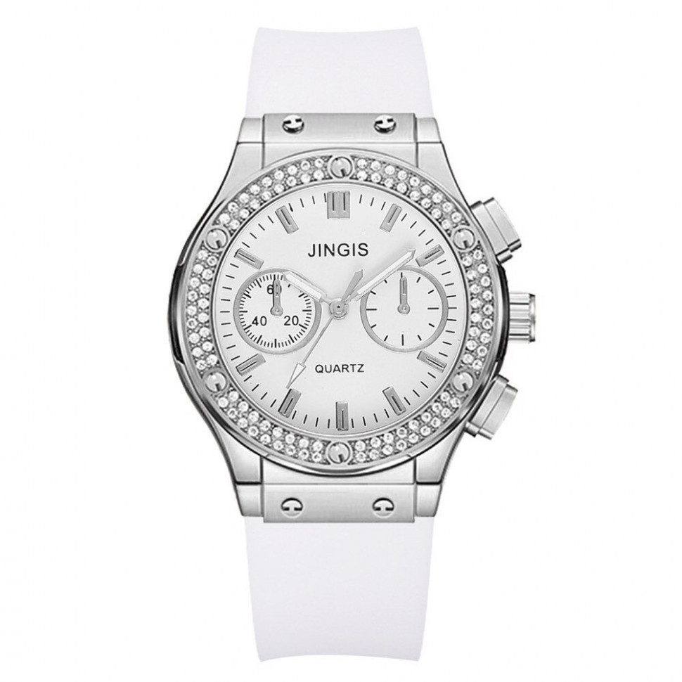 Жіночий годинник JINGIS white