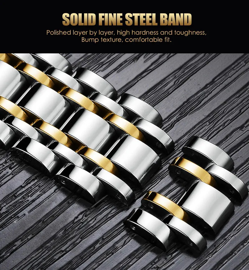 Чоловічий годинник VA VA VOOM gold + silver