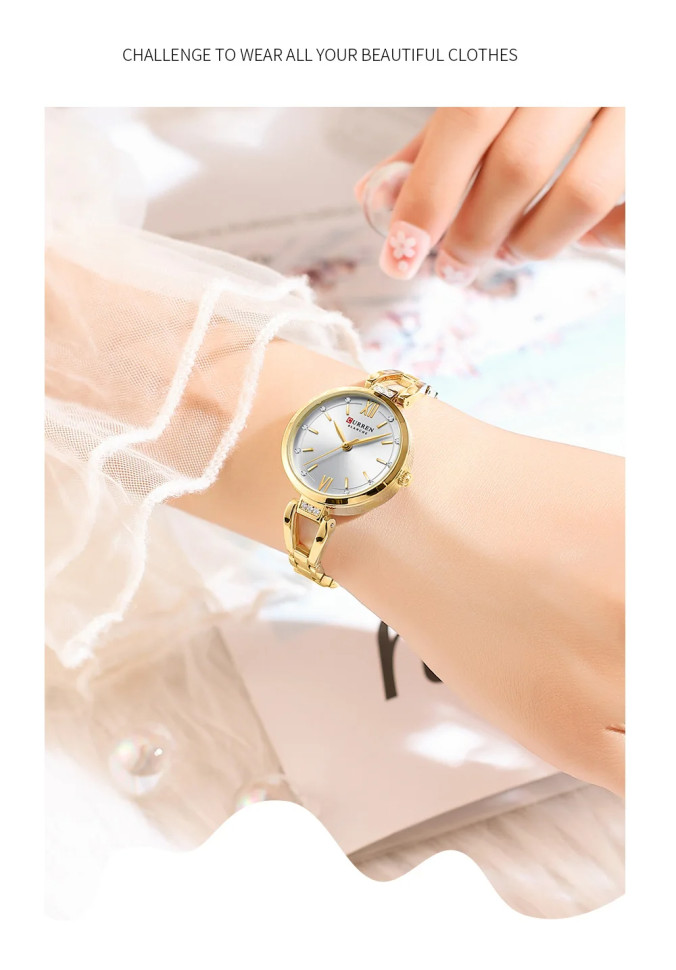 Жіночий годинник CURREN gold