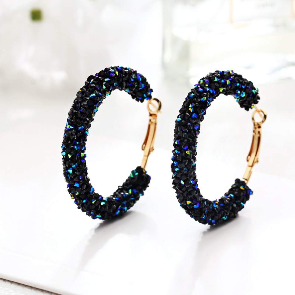Сережки dark-blue №16099 