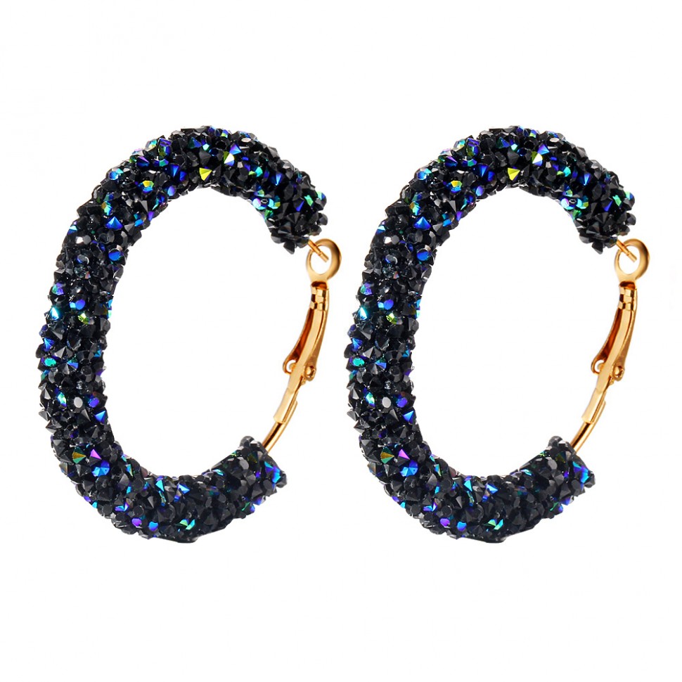 Сережки dark-blue №16099 