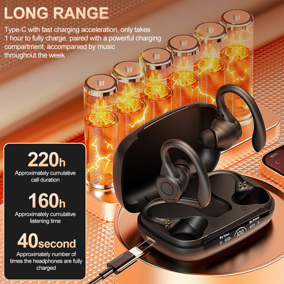 Навушники Bluetooth Air Music 104 black  