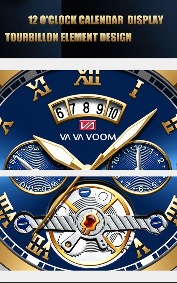 Чоловічий годинник VA VA VOOM silver