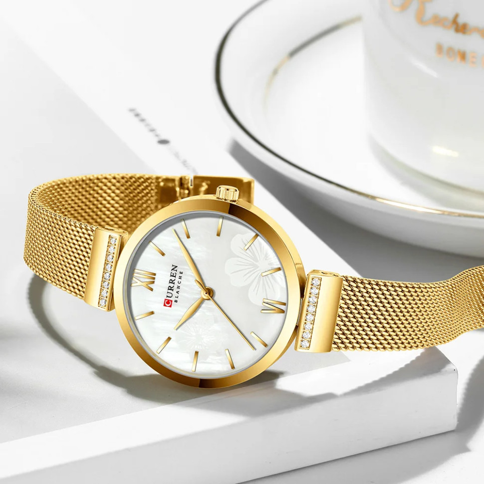 Жіночий годинник CURREN gold 