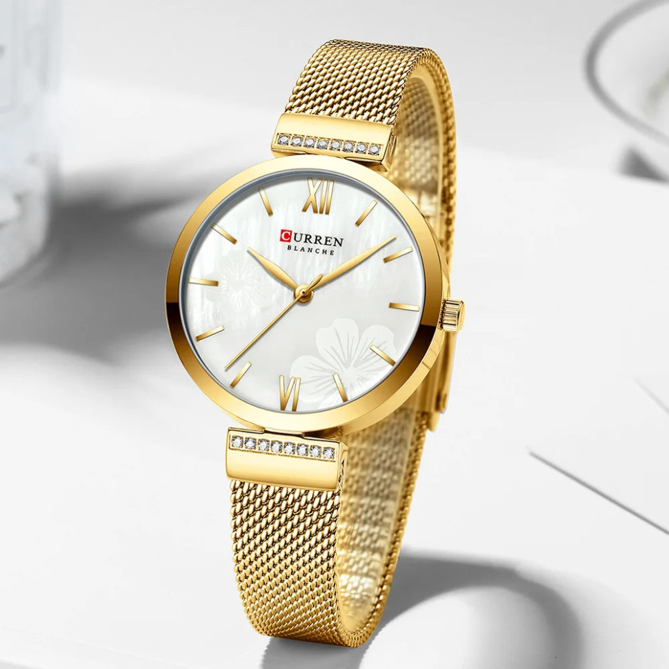 Жіночий годинник CURREN gold 