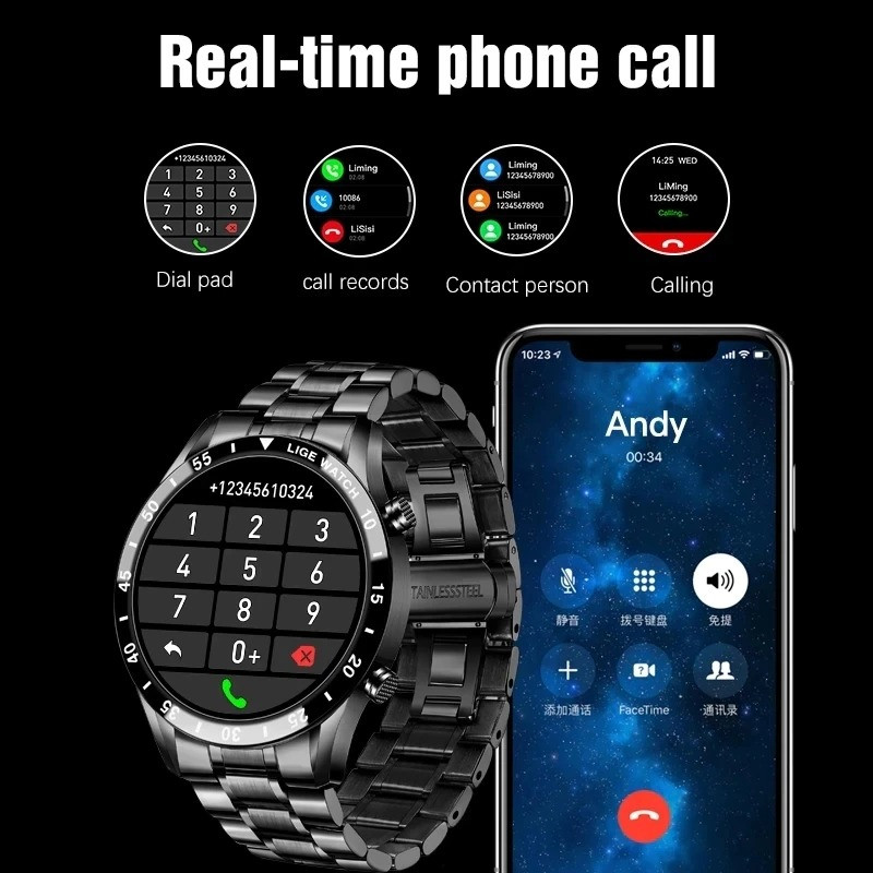 Смарт-годинник Smart Device 76 black steel