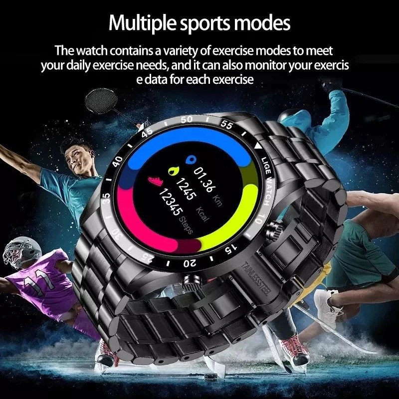 Смарт-годинник Smart Device 76 black steel
