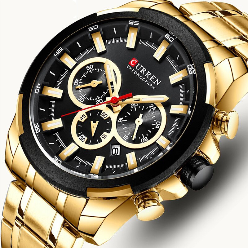 Чоловічий годинник CURREN gold