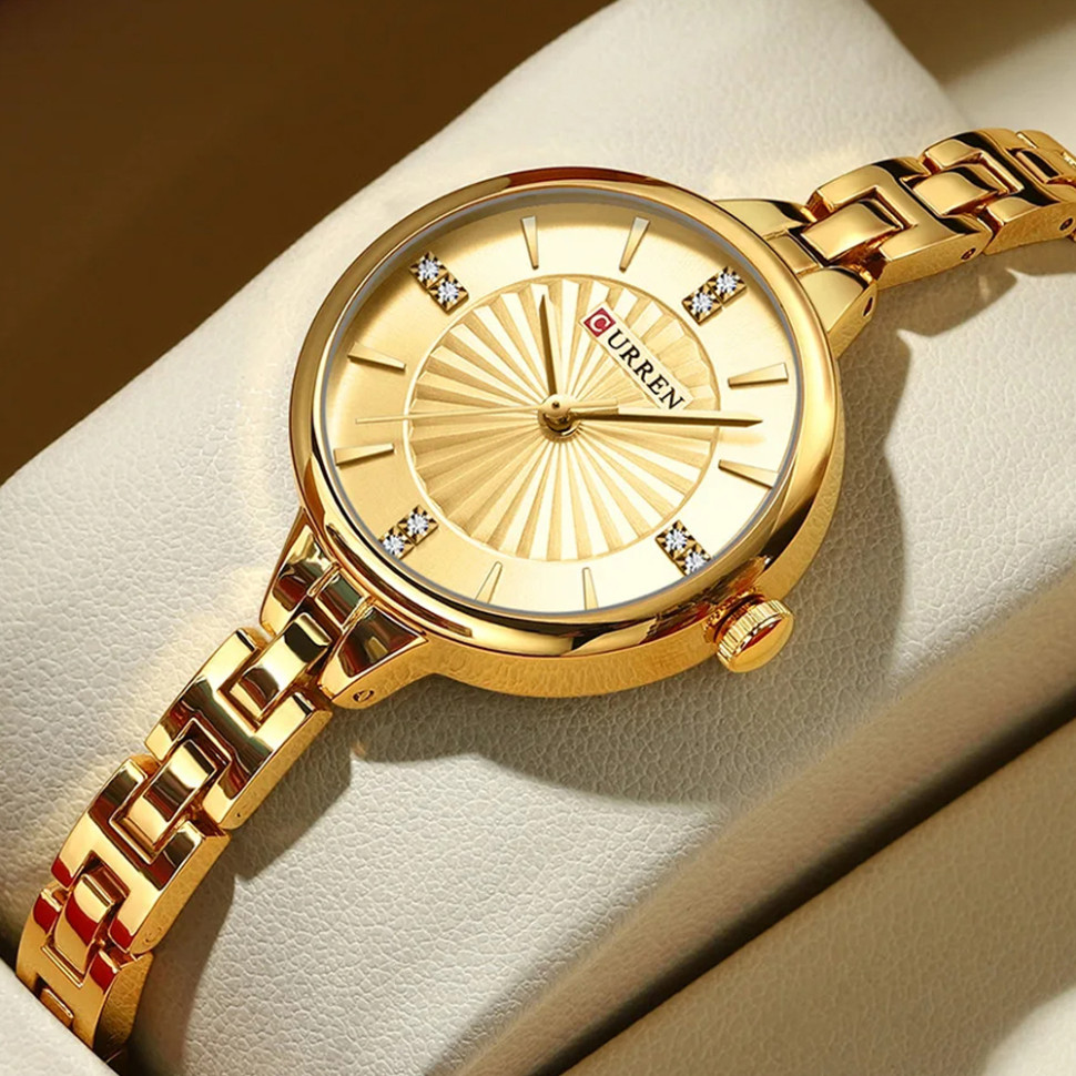 Жіночий годинник CURREN gold 