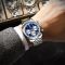 Чоловічий годинник Poedagar silver + blue