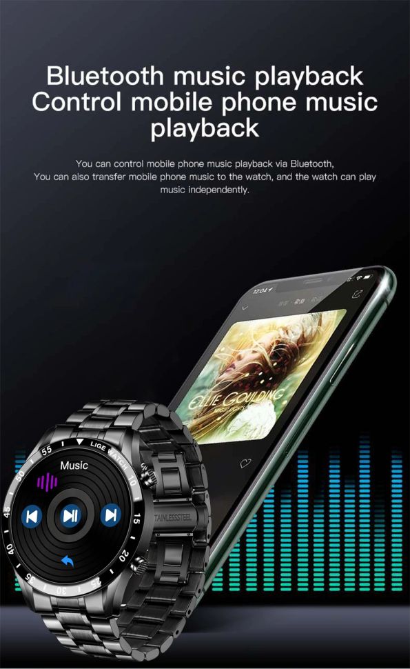 Смарт-годинник Smart Device 76 silver steel