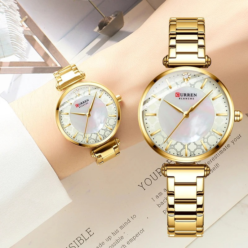 Жіночий годинник CURREN gold 