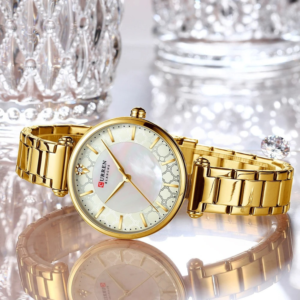 Жіночий годинник CURREN gold 