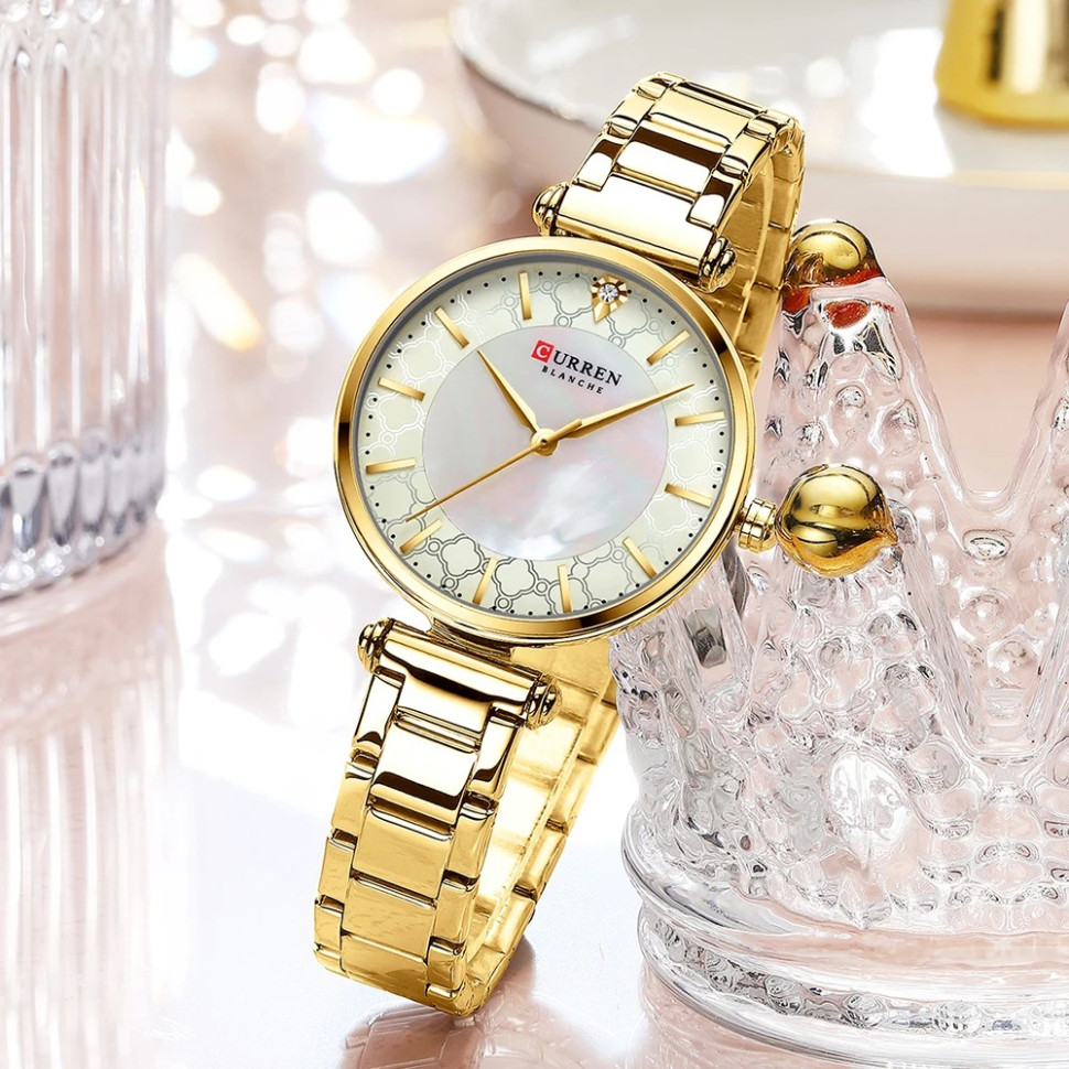 Жіночий годинник CURREN gold 