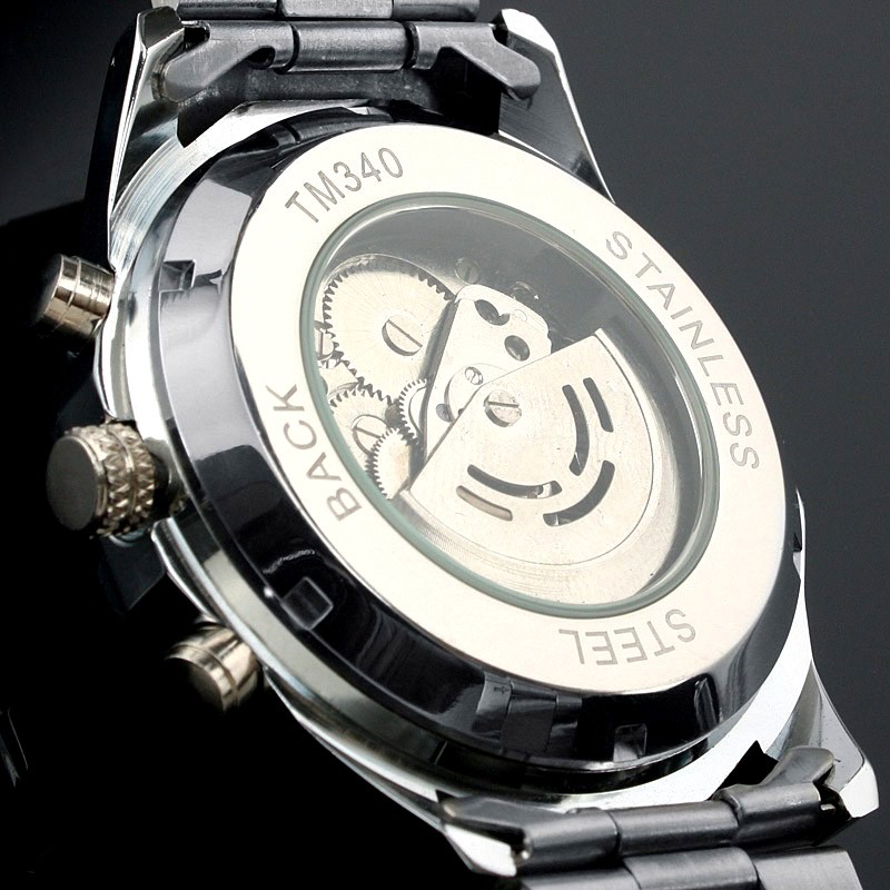 Чоловічий годинник механічний Forsining silver