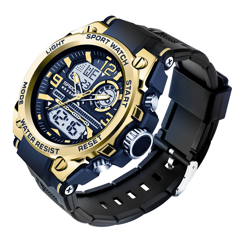 Чоловічий годинник SANDA black+gold