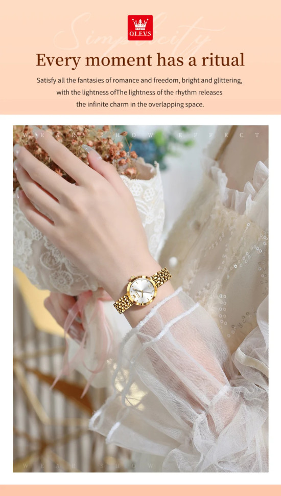 Жіночий годинник OLEVS gold 