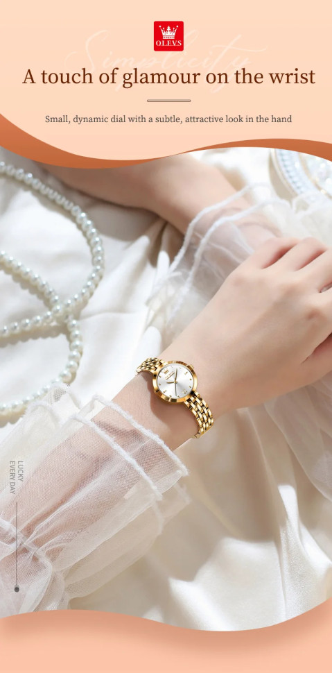 Жіночий годинник OLEVS gold 