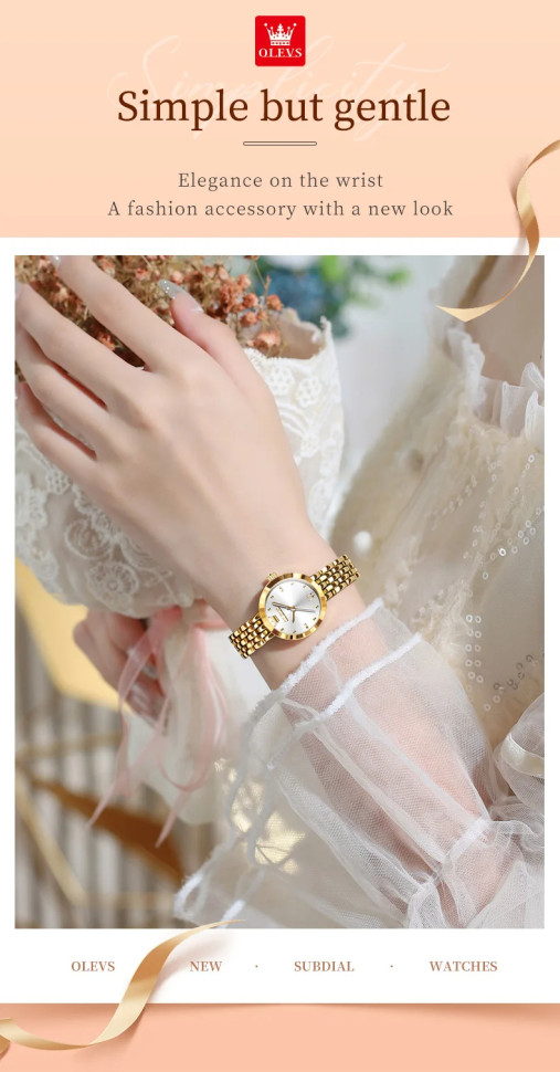 Жіночий годинник OLEVS gold 