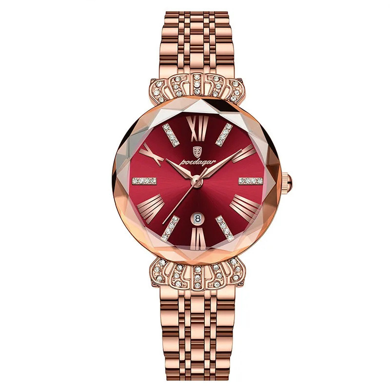 Жіночий годинник Poedagar gold+red