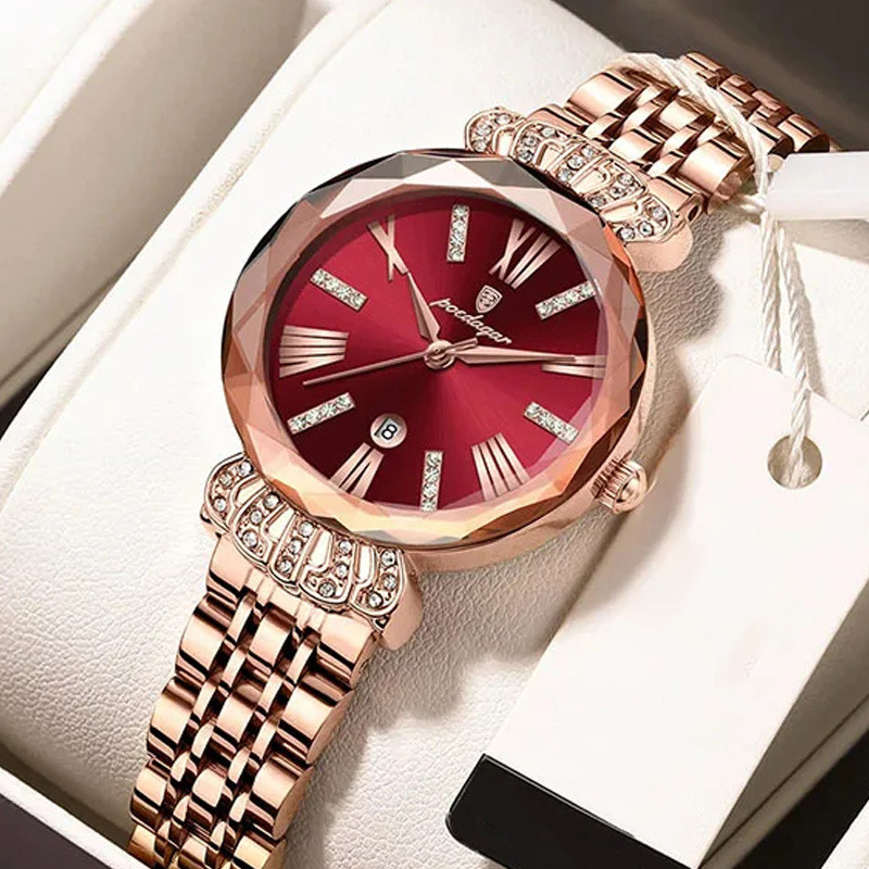 Жіночий годинник Poedagar gold+red