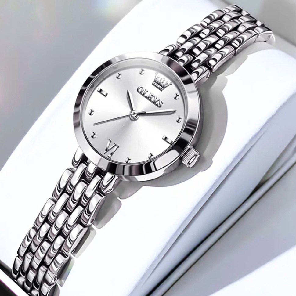 Жіночий годинник OLEVS silver