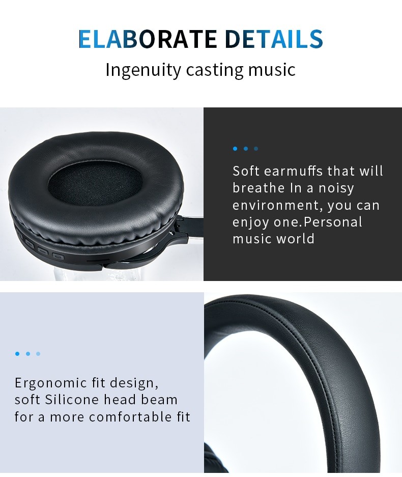 Навушники Bluetooth Air Music Bass 37 black