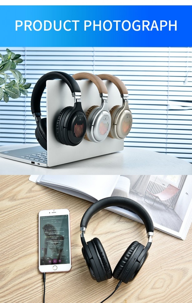 Навушники Bluetooth Air Music Bass 37 black
