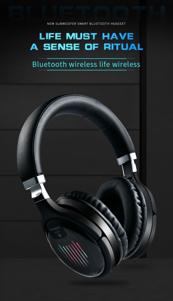 Навушники Bluetooth Air Music Bass 37 black