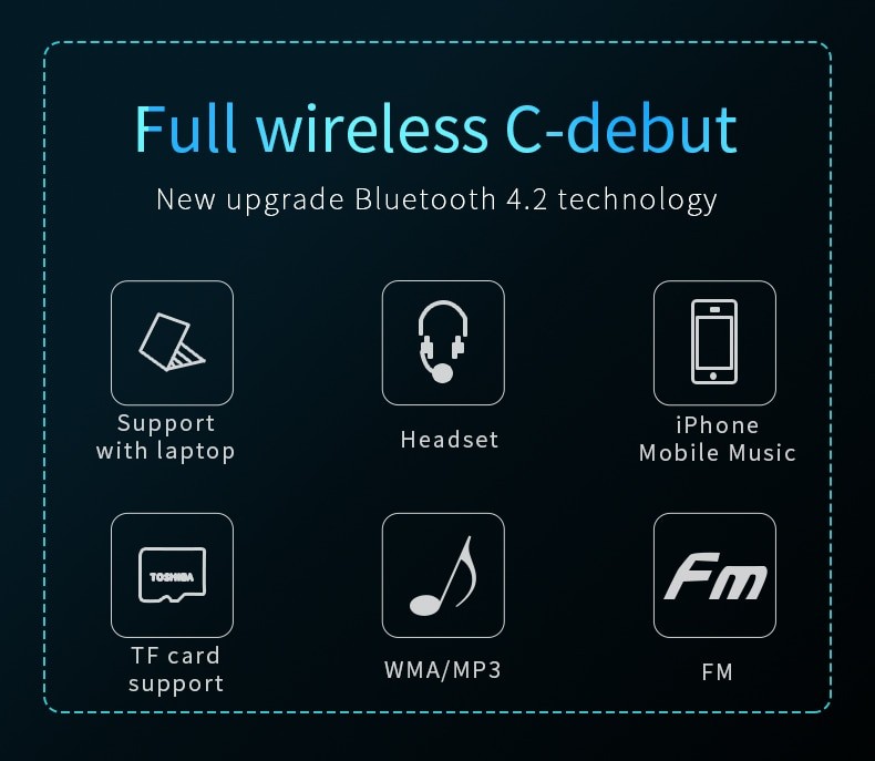 Навушники Bluetooth Air Music Bass 37 black