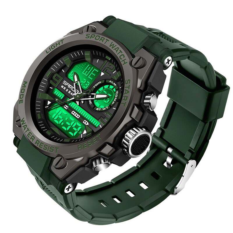 Чоловічий годинник SANDA Army green