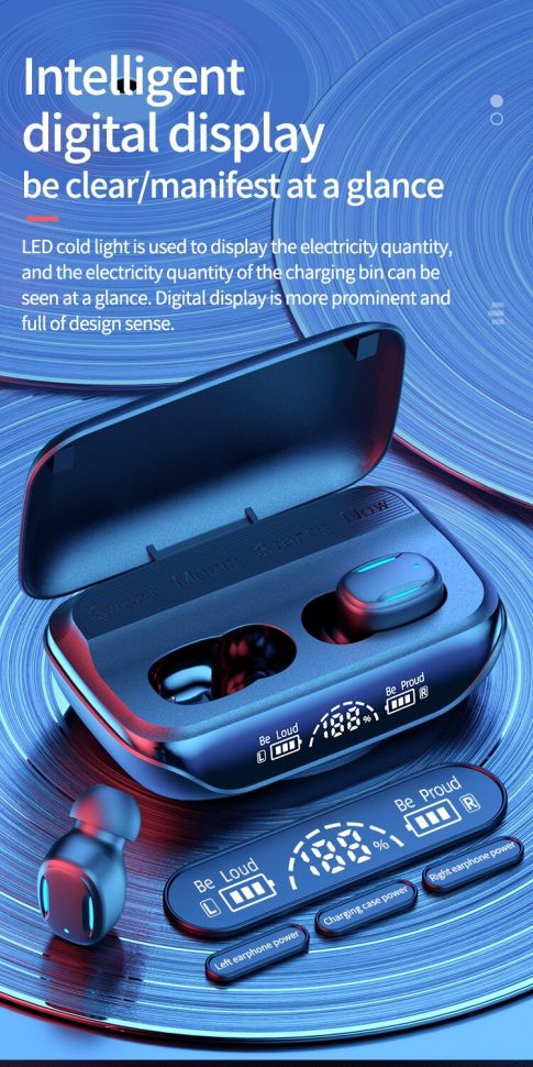 Навушники Bluetooth Air Music + Power Bank 106 rose