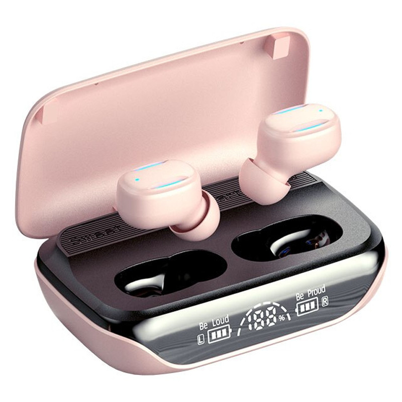 Навушники Bluetooth Air Music + Power Bank 106 rose