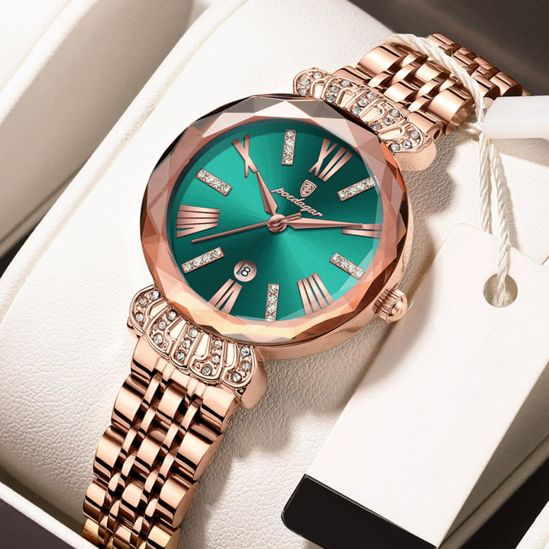 Жіночий годинник Poedagar gold+green