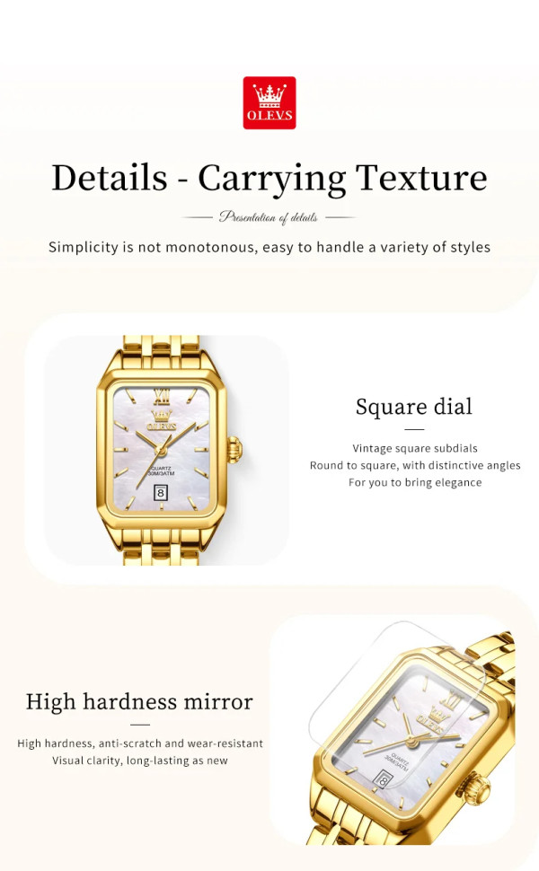 Жіночий годинник OLEVS gold  